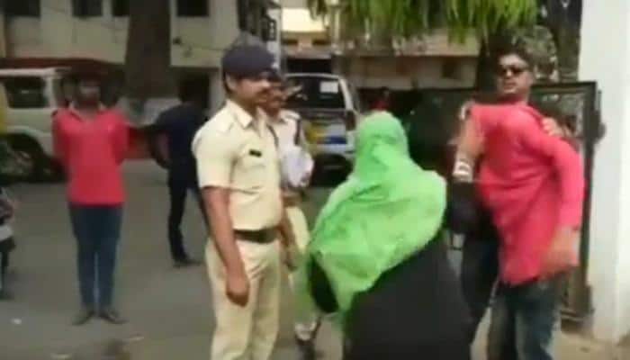 Mother of rape victim thrashes accused in police custody: Watch