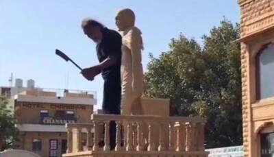 Now, statue of Mahatma Gandhi vandalised in Rajasthan, 1 arrested