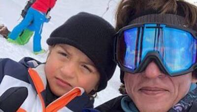 Shah Rukh Khan goes skiing with 'champion' AbRam