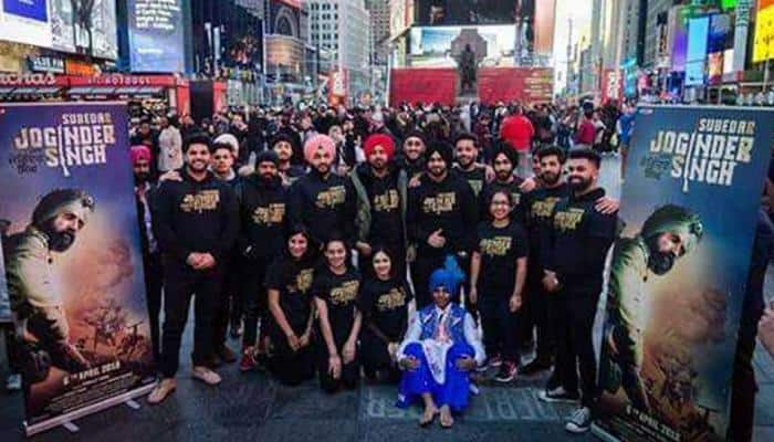 Subedar Joginder Singh: &#039;Ishq Da Tara’ song gets a grand launch at Times Square in New York
