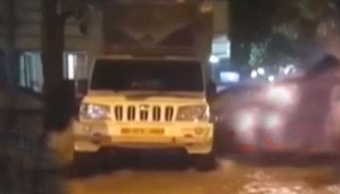 Video: Burst water pipeline in Mumbai hurls SUV into air