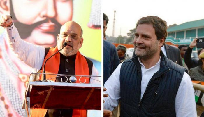 BJP addresses Congress president as &#039;Oye&#039; Rahul over Amit Shah gaffe video