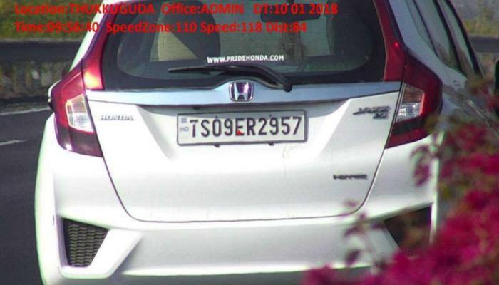 Hyderabad driver gets 127 speeding tickets, owes Rs 1.82 lakh in challan