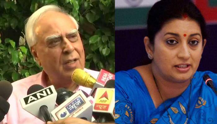 Kabil Sibal rejects Smriti Irani&#039;s charge of dealing with money launderers, threatens legal action
