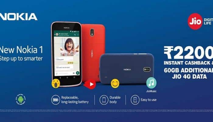 Nokia 1 with Reliance Jio Rs 2,200 cashback! Here&#039;s how you can avail this offer