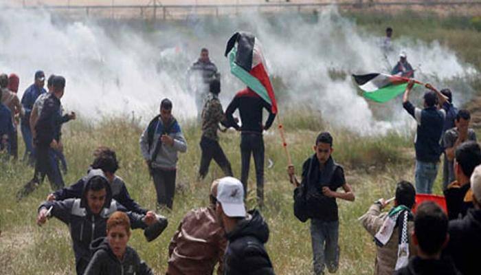 Seven Palestinians killed, hundreds injured in Gaza clashes