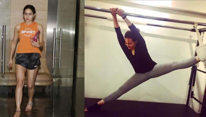 Sara Ali Khan and Sonakshi Sinha sweat it out in the gym, video goes viral—Watch