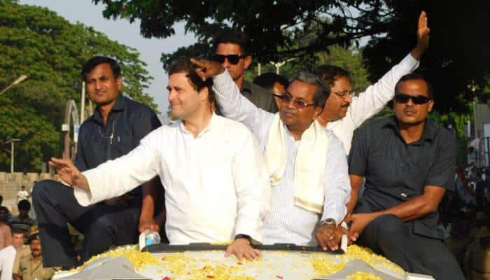 Bullseye! Garland thrown at Rahul Gandhi, lands neatly around his neck; video goes viral