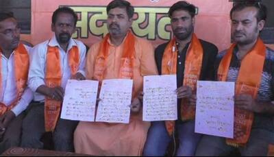 Now Hindu group writes letter in blood to PM Modi, demands withdrawal of SC/ST Act review petition