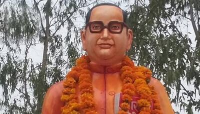 Vandalised Ambedkar statue rebuilt, turns saffron in Uttar Pradesh's Badaun