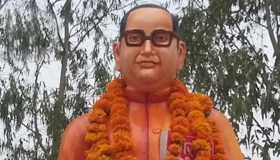 Vandalised Ambedkar statue rebuilt, turns saffron in Uttar Pradesh's Badaun