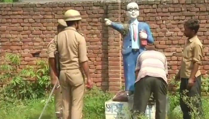 Statue vandalism continues, another sculptor of BR Ambedkar damaged in Uttar Pradesh