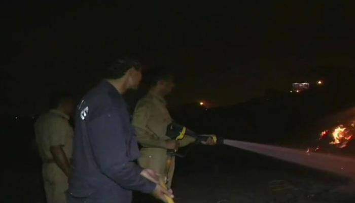 Fire breaks out near ITO bridge in Delhi