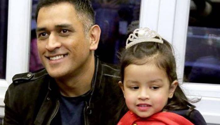 MS Dhoni&#039;s daughter Ziva celebrates CSK&#039;s win over KKR with Shah Rukh Khan- See pic