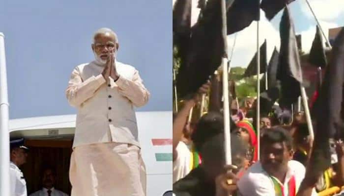 Opposition parties hold black flag protests against PM Narendra Modi in Chennai, security tightened