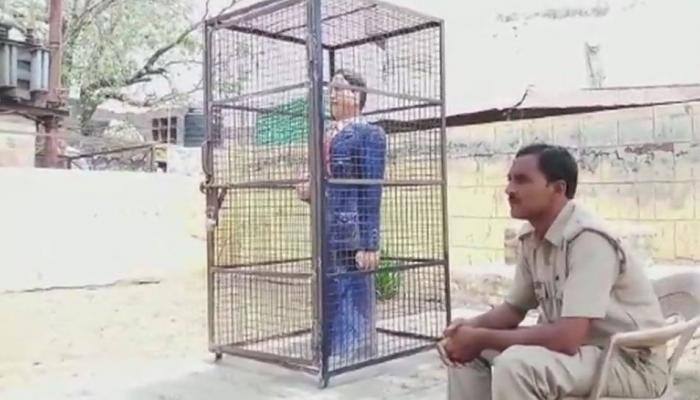BR Ambedkar's statue in UP's Badaun caged to protect it from vandals
