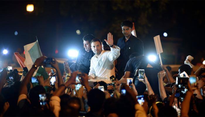 Act on your &#039;beti bachao&#039; slogan: Rahul Gandhi urges Modi government in midnight candle light vigil