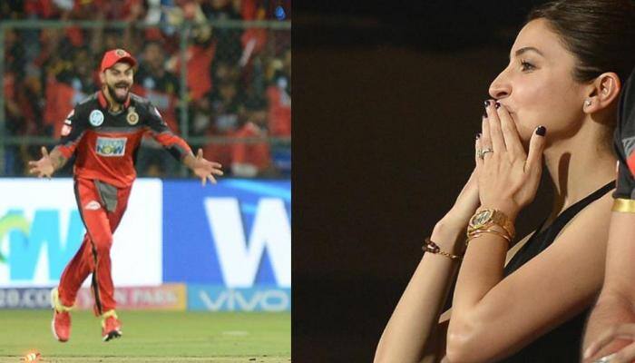 Anushka Sharma beams with joy as Virat Kohli led RCB defeats KXIP–See Pics 