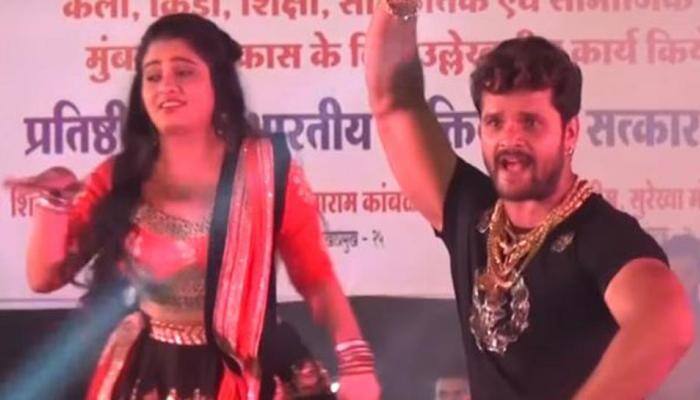 Bhojpuri superstar Khesari Lal Yadav sets the stage on fire with Ritu Singh, video goes viral on Youtube