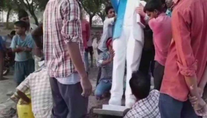 Amid statue vandalism spree, another BR Ambedkar's sculptor damaged in Ballia