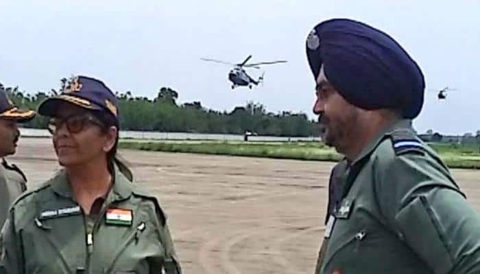 Defence Minister Nirmala Sitharaman takes stock of IAF&#039;s Gagan Shakti 2018 exercise