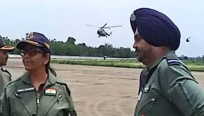 Defence Minister Nirmala Sitharaman takes stock of IAF's Gagan Shakti 2018 exercise