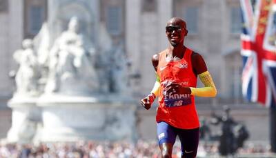 Eliud Kipchoge wins London marathon, Mo Farah breaks British record