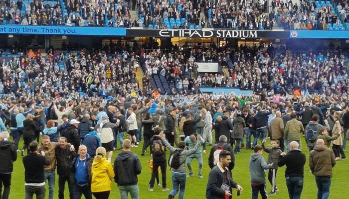 EPL: Pep Guardiola unconcerned by celebratory Manchester City pitch invasion