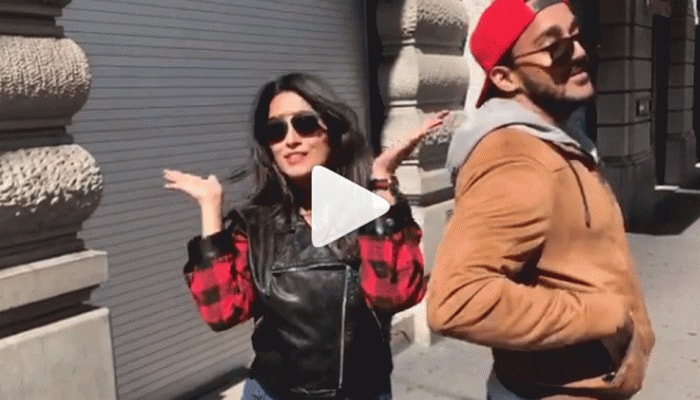 Anita and hubby Rohit dance on the streets of Zurich - Watch