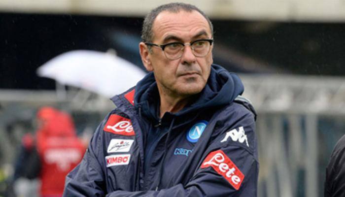 Napoli coach Maurizo Sarri gives finger to 'spitting' Juve fans