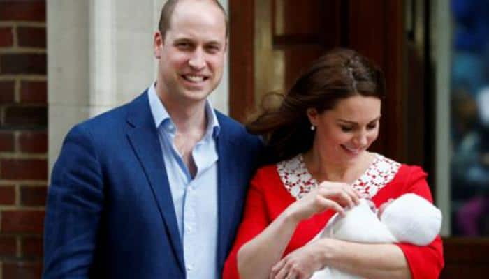 Kate Middleton and Prince Charles make their first appearance with baby boy