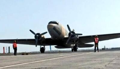 IAF welcomes World War II-era Dakota DC-3 plane as it lands in Gujarat