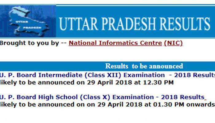 Upresults.nic.in 2018 Class 12th (Intermediate), Class 10th (High School) Results, date and timings