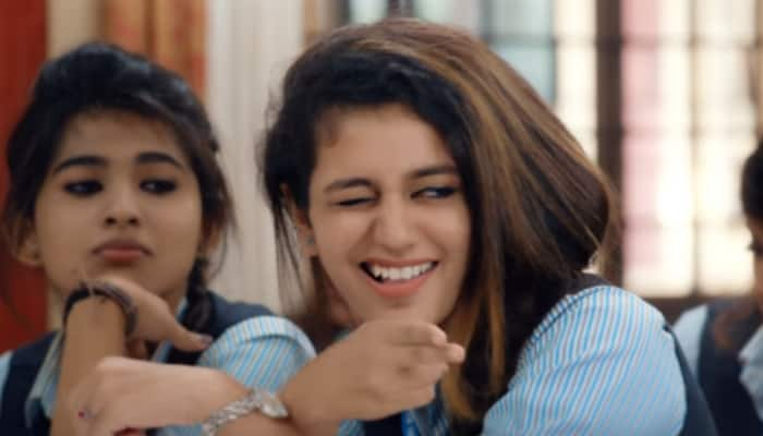 Priya Prakash Varrier&#039;s co-star gives her a love letter, her reaction is priceless