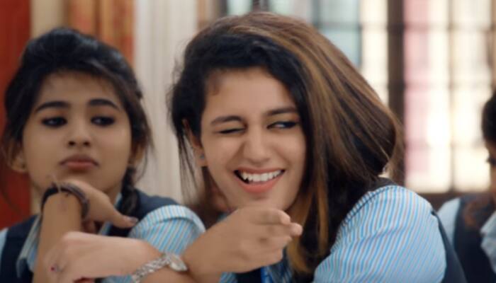 Priya Prakash Varrier's co-star gives her a love letter, her reaction is priceless