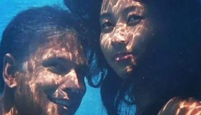 Milind Soman-Ankita Konwar&#039;s first underwater pic will wash away your morning blues!