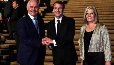  French President Emmanuel Macron calls Australian PM Malcolm Turnbull's wife 'delicious'