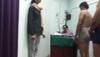 male police recruits medical check-up