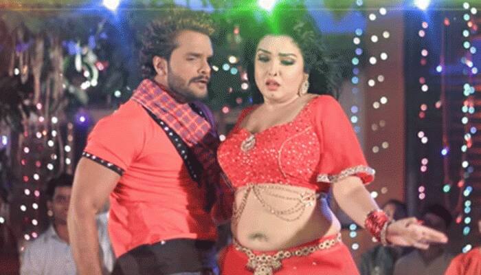 Amrapali Dubey and Khesari Lal Yadav's song Marad Abhi Baccha Ba from Dulhin Ganga Paar Ke out - Watch