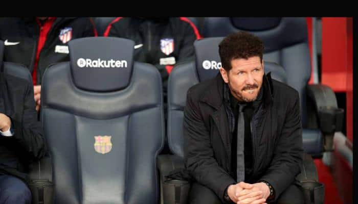 Diego Simeone calls for crowd support during Atletico&#039;s clash against Arsenal