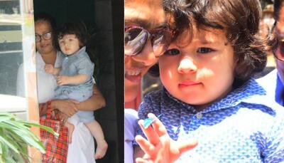 Taimur Ali Khan steps out wearing blue and he looks cuter than ever—Pics