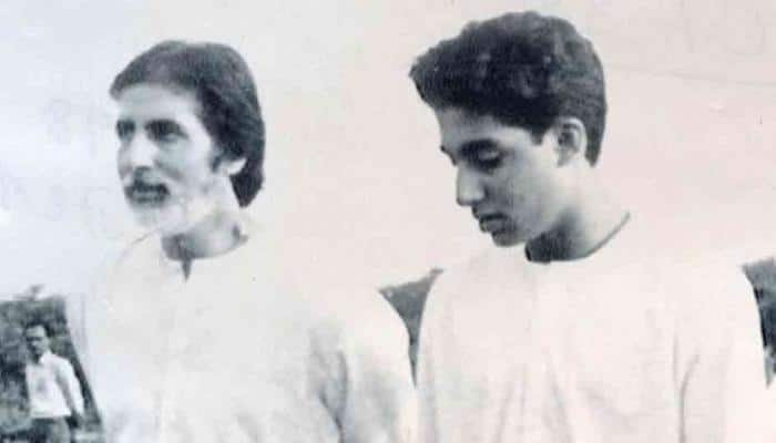 Abhishek Bachchan shares priceless throwback photo with Amitabh Bachchan — See pic