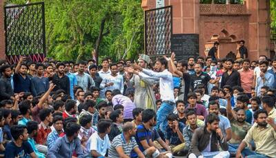 Protests grow at AMU over Jinnah portrait controversy as students from JNU, Jamia, Allahabad University join