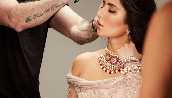 Katrina Kaif looks breathtakingly beautiful in these BTS pics of Kalyan Jewellers photoshoot