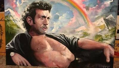  Woman tells boyfriend she loves 'topless' Jeff Goldblum, gets actor's painting on birthday