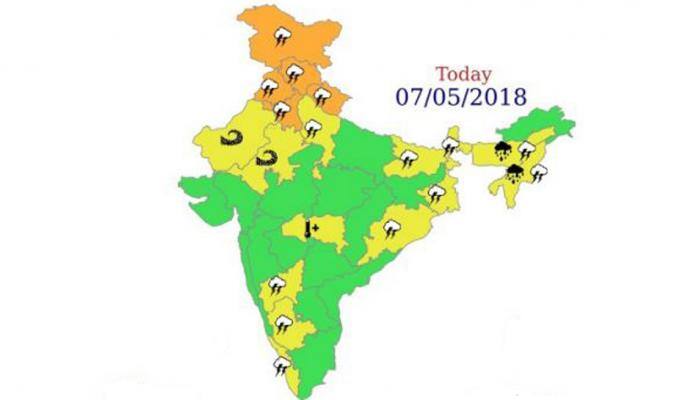 IMD issues thunderstorm, squall warnings for many states