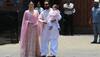 Kareena Kapoor, Saif Ali Khan and little Taimur go twinning in pink for Sonam Kapoor's wedding! First photos out