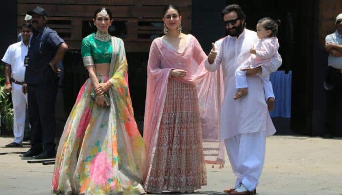 Sonam Kapoor-Anand Ahuja&#039;s wedding reception: Kareena, Karisma nail ethnic fashion look — See pics