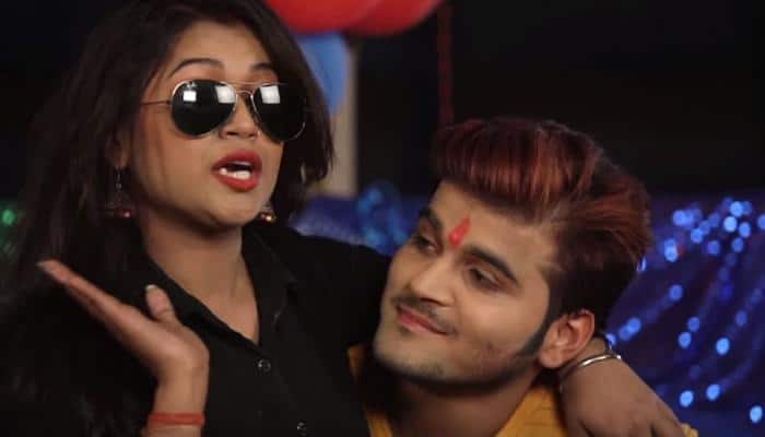 Bhojpuri movie serial kisser Arvind Akela Kallu&#039;s sizzling song with Dimpal Singh has gone viral—Watch
