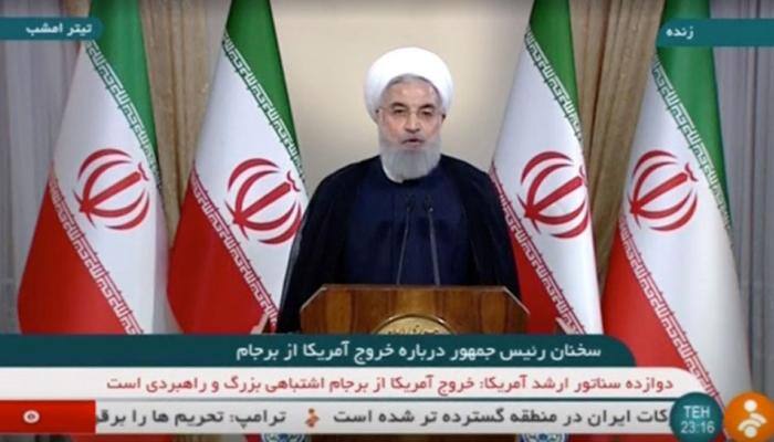 'Death to America': Iranian lawmakers burn US flag as Trump quits nuclear deal